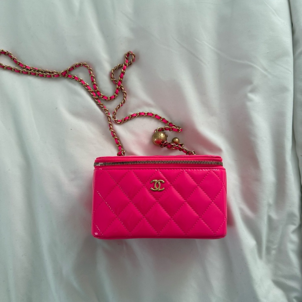Chanel Neon Pink Vanity Crush Bag